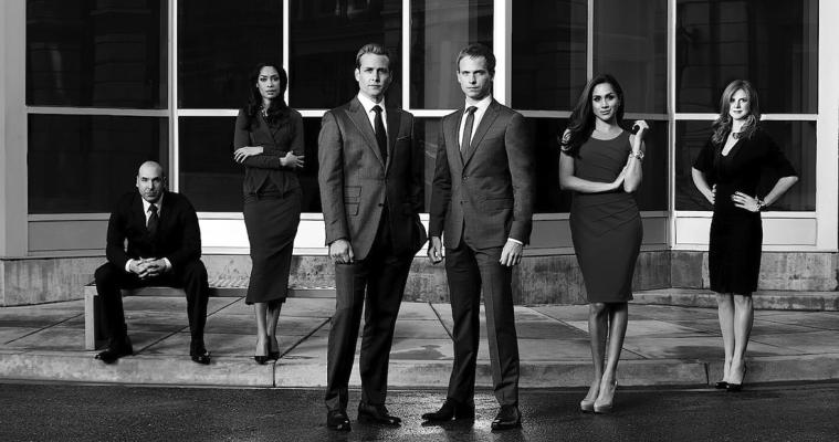 THE CAST of “Suits,” which is enjoying a resurgence in popularity on Netflix. (Robert Ascroft/USA Network/TNS)