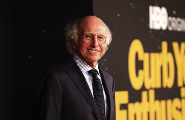 LARRY DAVID attends the premiere of HBO’s “Curb Your Enthusiasm” Season 11 at Paramount Pictures Studios on Oct. 19, 2021, in Los Angeles. (Rich Fury/Getty Images/TNS)