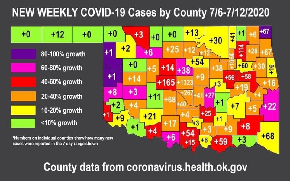 Coronavirus cases by county