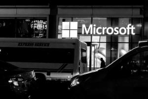 MICROSOFT IS seen on March 13, 2020, in New York City. The company has embarked on biggest security reboot in two decades.(Jeenah Moon/ Getty Images/TNS)