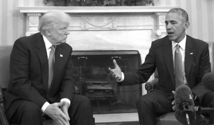 On November 10, 2016, President Barack Obama meets with President-elect Donald Trump in the Oval Office at the White House in Washington, D.C. (Jim Watson/AFP/Getty Images/TNS)