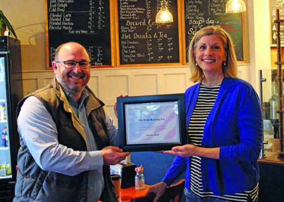 The Perk was named the January 2023 Business of the Month, a presentation was held following the Business Council meeting. (Photo by CALLEY LAMAR)