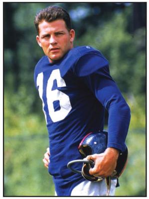 FRANK GIFFORD was a member of the New York Giants who lost to the Baltimore Colts in the NFL Championship game in 1958. Many consider that Baltimore-New York game to have been the best game in history.
