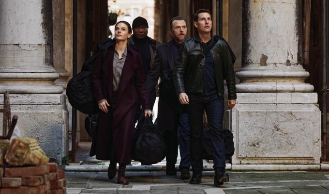 FROM LEFT, Rebecca Ferguson, Ving Rhames, Simon Pegg and Tom Cruise in “Mission: Impossible - Dead Reckoning Part One.” (Christian Black/Paramount Pictures/TNS)