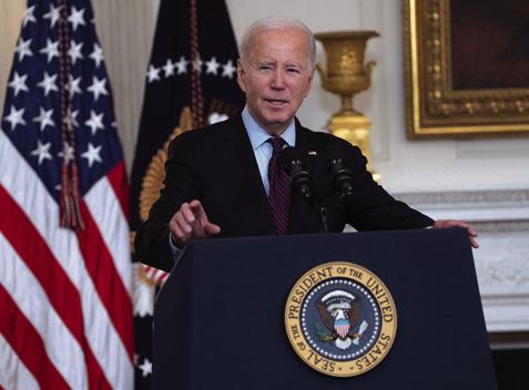 PRESIDENT JOE Biden makes remarks on protecting Americans retirement security at the White House in Washington, D.C., on Oct. 31, 2023. (Chris Kleponis/CNP/Abaca Press/TNS)