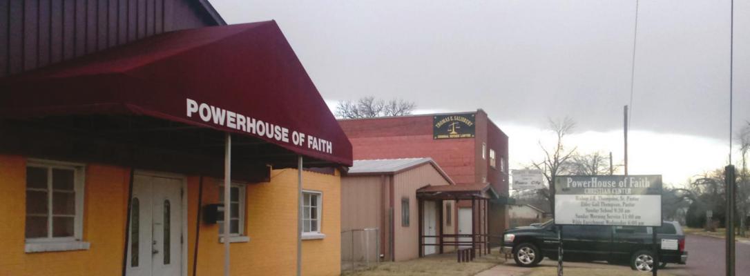 The PowerHouse of Faith Christian Center are taking donations year round for the coat drive they are currently holding. They are accepting coats, hats, gloves, clothing and toys. Please contact Cynthia Lawson at 580-761-5411 to setup a time to meet with her at the church and drop off any donations. (News photo by Jessica Windom.)