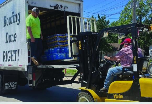 SEVERAL ORGANIZATIONS and individuals in the community are gathering supplies to help with relief efforts for the community of Barnsdall, Oklahoma, which was hit by major storms that occurred in the evening on Monday, May 6. (Photo Provided)