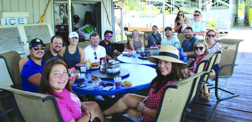PONCA YOUNG Employees (PYE) held one of their Summer Hangout events at the Hideaway Marina located at Kaw Lake on Sunday, July 9 from 12 pm to 1 pm. PYE is a group set in place to retain the young workforce of Ponca City within the ages of 21-40 by engaging with the community. Events such as the Summer Hangouts are and opportunity for people to network with others. While the group’s planning committee is with the age range of 21-40, PYE events are open to people of all others. (Photo by Calley Lamar)