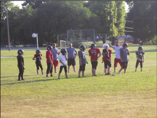 The Ponca City Youth Football season has started and practices have been going on for a couple of weeks now. The Bandits and the Future teams held their first scrimmage on Thursday evening. Games are set to begin next weekend on September 12 and will be held at Willow Springs Park. (News Photos provided by Jessica Windom).