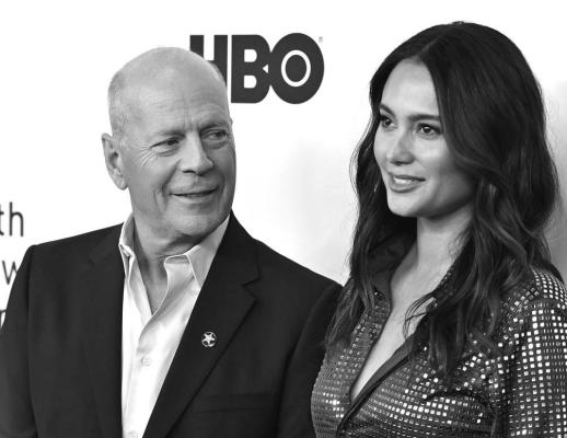 BRUCE WILLIS, left, and wife Emma Heming Willis attend the premiere of “Motherless Brooklyn” during the 57th New York Film Festival at Alice Tully Hall on Oct. 11, 2019, in New York. (Angela Weiss/AFP/Getty Images/TNS)