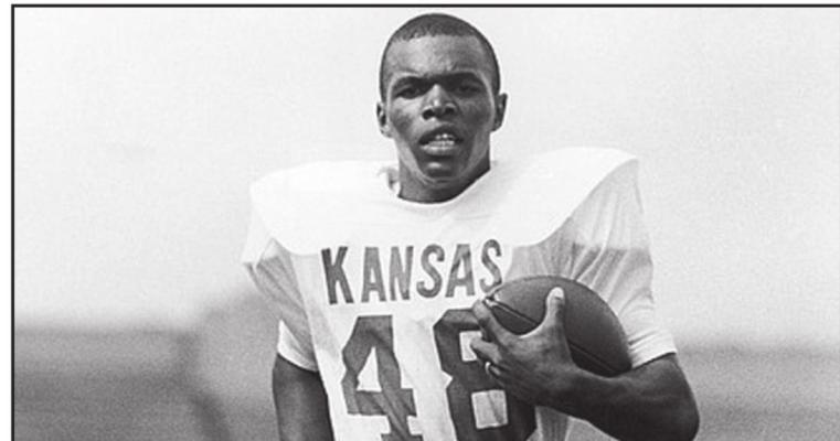 GALE SAYERS was a two-time All-American running back at the University of Kansas back in the early 1960s.