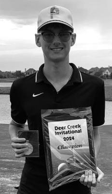 HUNTER AUSTIN, Ponca City High School golfer, won the Deer Creek Invitational golf tournament this week. (Photo provided)