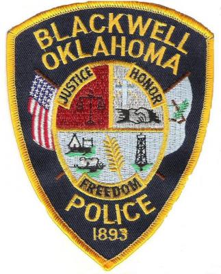 Blackwell Police Department badge