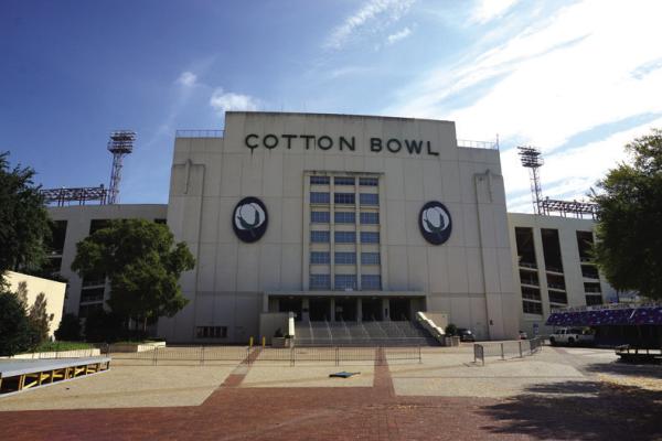 COTTON BOWL Stadium in Dallas’ State Fair Park has been the site of the annual Oklahoma-Texas football game since 1932.
