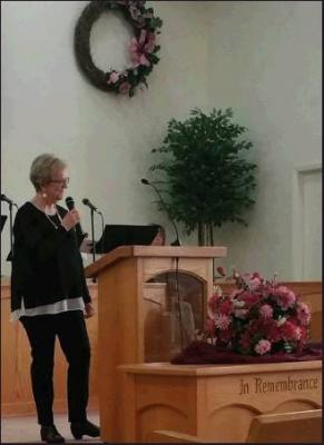 MAUREEN COATES is a member of the Singing Churchwomen of Oklahoma and sings solos and participates in the choir of Northeast Baptist Church of Ponca City. Her dry sense of humor is evident in the songs she chooses. She attended Ponca City High School. Maureen sings at 3 p.m. Saturday.