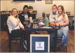 MEMBERS OF the CASA for Kids organization held a meet and greet at The Perk in Ponca City on Friday, Sept. 22 to chat with community members about their mission. (Photo by Dailyn Emery)