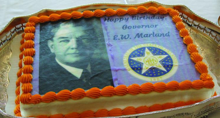 THE CAKE for E.W. Marland’s 149th birthday.