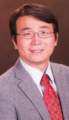 BO ZHANG, assistant professor in Oklahoma State University’s Department of Horticulture and Landscape Architecture, recently was awarded the 2020 Certificate of Research Excellence Award. (Photo by Todd Johnson, Agricultural Communications Services)