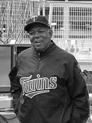 TONY OLIVA played for the Minnesota Twins for many years and was one of the best pure hitters in the game. Here he is shown at a 2010 Old Timers game.