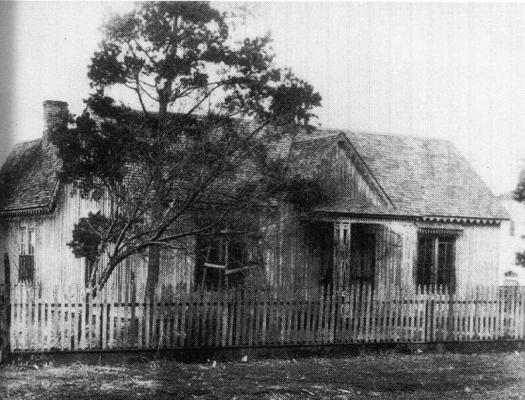 The Miller family home in Newtonia, Missouri, where they lived from 1871 to 1880. They moved to Baxter Springs, Kansas, for a short time before locating in Winfield, Kansas, in 1881 to be closer to his cattle holdings in the Cherokee Outlet.