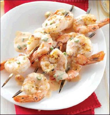 Grilled Shrimp with Spicy-Sweet Sauce