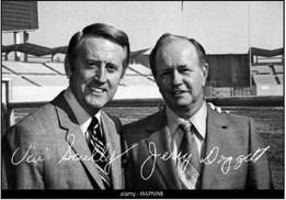 VIN SCULLY and Jerry Doggett worked together as Dodger broadcasters for many years.