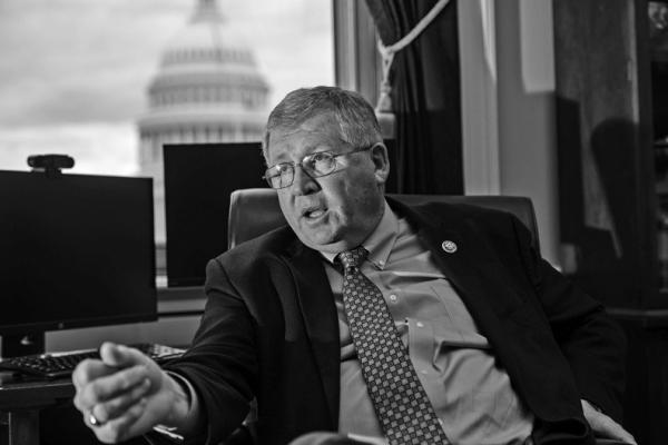 REP. FRANK Lucas, R- Okla., chairman of the House Science, Space, and Technology Committee, is interviewed by CQ Roll Call in his Rayburn Building office on Jan. 26, 2023. (Tom Williams/CQ Roll Call via Zuma Press/TNS)