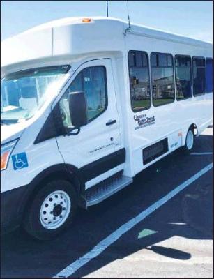 A NEW BUS is pictured for Cimarron Transit.