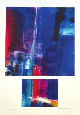 Maxine Warren “Tradition’s Flaw #5” – Reframing History Series 1991 (Monotype). (Photo Provided)