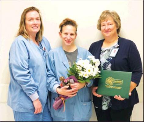 DIANA HICKS, RN, is the Ponca City DAISY Award recipient for the third quarter. She has been a nurse for six years.