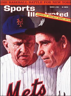 CASEY STENGEL and Yogi Berra were featured on a cover of Sports Illustrated. Stengel loved his talented catcher and had lots of things to say about him.
