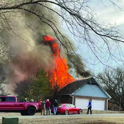 A fire occurred at 6310 Rustic Road on Sunday