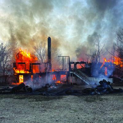 A fire occurred at 6310 Rustic Road on Sunday