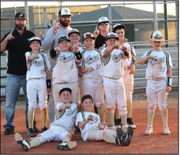 The Ponca City “Aces” 10 U team won the Moore Oklahoma tournament April 1st &amp; 2rd. The Aces also won the Kingfisher tournament on April 15th. Front row: Laken Smith, Gage Cales Middle row: Wade Johnson, Caleb Wilson, Asher Johnson, Leo Hardesty, Brenten Wynn, Kyan Reyes, Kash Reusser. Coaches: Garrett Johnson, Ryan Johnson, Brandon Crenshaw. Not pictured: Landon Wade. Photo provided.