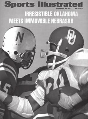 A FOOTBALL game that stands out as one of the better games played anywhere was the 1971 Big Eight game between Oklahoma and Nebraska. Nebraska, ranked No. 1 at the time, defeated No. 2 Oklahoma 35-31. Nebraska, Oklahoma and Colorado were ranked No. 1, 2, and 3 at end of year.