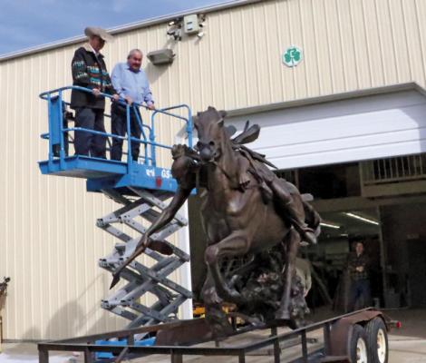 Pickens Museum puts monumental sculpture on display in Ponca City