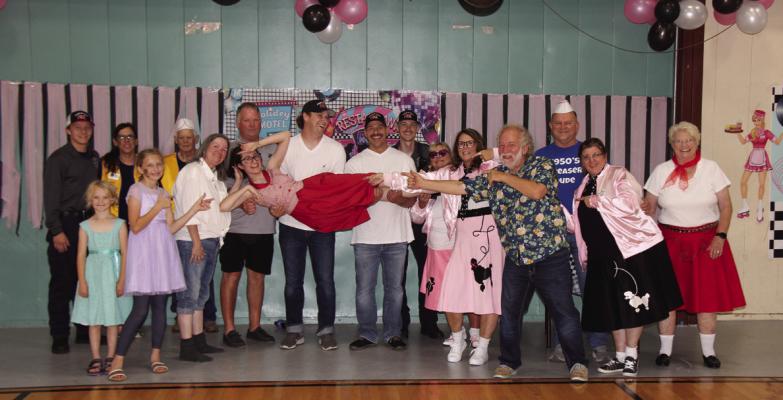 THOSE IN attendance for the Sock Hop Part on Sat., June 10 were able to get dressed up, dance, and enjoy lunch at the Unity Gym. (Photos by Dailyn Emery)
