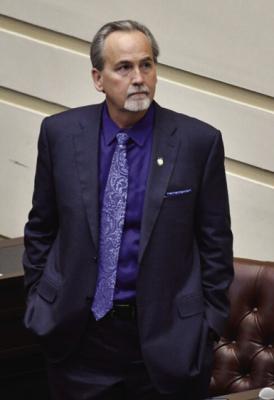 STATE SEN. Bill Coleman, R-Ponca City, pictured during special session in October, at the Oklahoma Capitol, is the author of a measure that would prohibit alcohol sales at selfcheckout stations. (Photo by Kyle Phillips/For Oklahoma Voice)