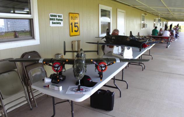 The Ponca City Aviation Booster Club held their monthly fly-in breakfast on Saturday, Aug. 6. Also attending the event were the Good Ole Okie Flying Society (GOOFS), an AMA sponsored radio control model airplane club located in Ponca City. (Photos by Calley Lamar)