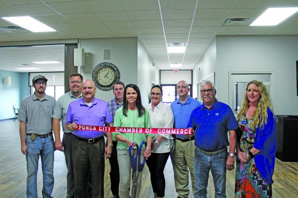 A ribbon cutting was held on Friday, April 14 for the re-opening of the Ponca City Senior Center at 319 W. Grand Avenue. (Photo by Calley Lamar)