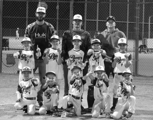The Braves, the Ponca City Junior Baseball 8 and Under team, became the undefeated champions of the fall season on October 20, 2022. Pictured left to right: Front row - Ayden Graham, Karsen Killingsworth, Kail Crenshaw, Carson Fishburn, and Kayden Anderson. Middle Row - Wesley Johnson, Trystan Engle, Easton Simmons, Knox Campbell, and Blake Stieber. Not pictured - Kristopher Ochoa Back Row - Coaches Garrett Johnson, Austin French, and Brandon Crenshaw. Not pictured - Wade Johnson