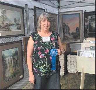 ELAINE ARMSTRONG, first place, oil painting, two dimensional category.