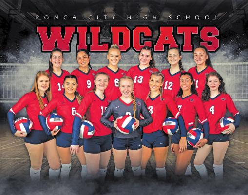 THE 2020 varsity Ponca City Lady Cat volleyball team is shown above. This photo was provided by Photos by Jes.