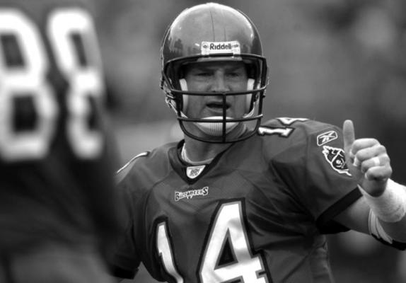 Former Bucs quarterback Brad Johnson, pictured during a win over the Houston Texans in 2003, says players were focused, prepared and motivated to defend their title after winning Super Bowl 37.