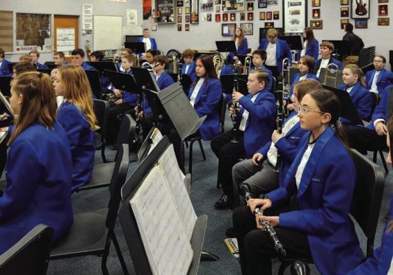 Seventh Grade Band Attends OSSAA Contest