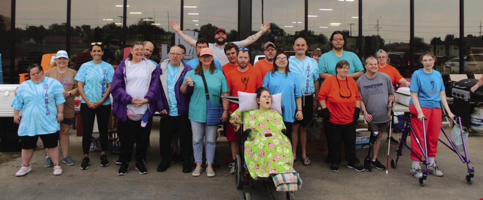 THE OKIE Dream Special Olympic Team held a fundraiser at Atwoods for the upcoming olympics in Stillwater on Saturday, April 27. This fundraiser helped to pay for the athletes rooms and meals while they compete. (Photo by Calley Lamar)