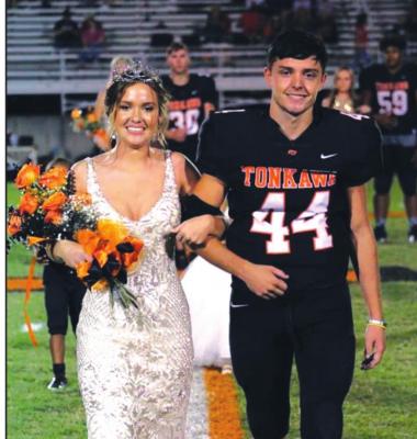Tonkawa Homecoming Queen Emma Owen and King Kai Day Photo by Jacquelyn Heinrich