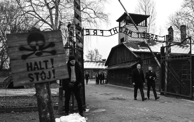 THE MAIN gate of the Auschwitz concentration camp on Jan. 27, 2023, Holocaust Remembrance Day, in Oswiecim, Poland. (Omar Marques/Getty Images/TNS)