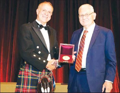 ROBERT STOLT, longtime resident of Ponca City, was awarded the Maurice Ewig Medl at the 2019 International Exposition 89th annual meeting of the Society of Exploration Geophysicists in San Antonio.