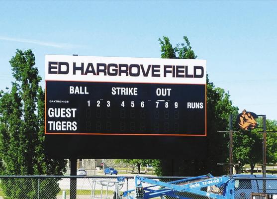 SEVERAL RENOVATIONS and upgrades have been made to Cowley College’s Ed Hargrove Softball Field over the last few years, including a new state-of-the-art scoreboard.